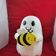 Bee.jpg Cute Ghost 3D Model with Interchangeable Magnetic Arms