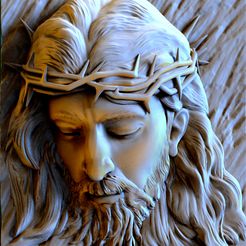 crown-of-thorns.99.jpg STL file Jesus 3D for CNC・3D print design to download