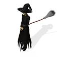 vid_00008.jpg DOWNLOAD HALLOWEEN WITCH 3D Model - Obj - FbX - 3d PRINTING - 3D PROJECT - GAME READY