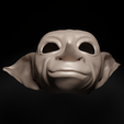 4.png Dobby - Harry Potter Movie Cospay Costume Face Mask 3D print model