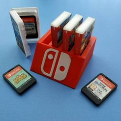 Ejemplos-base-Switch-2.jpeg Bases for Nintendo Switch mini game box - Original Nintendo Switch logo edition