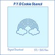 rect1-6-xzzsfs2.jpg Rainbow PYO Cookie Stencil File – Paint your own Stencil Digital download. STL 3D Print file, SVG Cutting file. P05