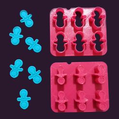 PlanchaChupetes1.jpg STL file Sprikles - Baby Miniature Cutter - Pacifiers.・Template to download and 3D print