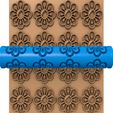 86565656.jpg CLAY ROLLER FLOWER SHAPES STL / POTTERY ROLLER/CLAY ROLLING PIN/FLOWER CUTTER