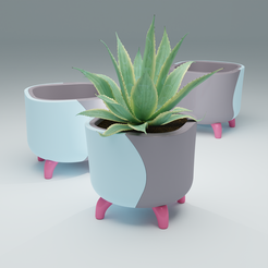 planter-v10.png Archivo OBJ gratis ChromaGrove - Jardinera modular personalizable en color・Diseño por impresión en 3D para descargar