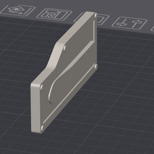 Nerf Stryfe Bolter Mod - Left side panel 3D model