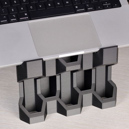 HexaHive Stand for MacBook Pro 14/16 - Hexagonal Laptop Stand 3D model