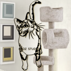project_20240113_1805131-01.png Realistic Cat Wall Art Kitten Wall Decor