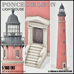 Ponce-de-Leon-Lighthouse-1.png PONCE DE LEON INLET LIGHTHOUSE - N (1/160) SCALE MODEL LANDMARK