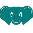 Elephant.JPG STL file elephant Towel holder・3D printable model to download