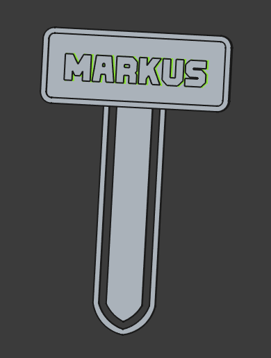 Bookmark Markus 3D model