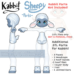 il_794xN.png [KABBIT ADDON] - Sheepy Parts for Kabbit BJD - (For FDM and SLA Printing)