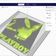 playboy_logo_01_03.jpg STL file PLAYBOY PLAYMATE LOGO Female male Jewellery Weight Restraints PB-01 3d print cnc・3D printable model to download