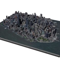 New-York-Finished-Model.jpg STL file Manhattan Financial District・3D print object to download, Grammetry