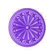 Cvet 2.stl Archivo STL gratis Rosetón floral 3D STL・Modelo para descargar y imprimir en 3D