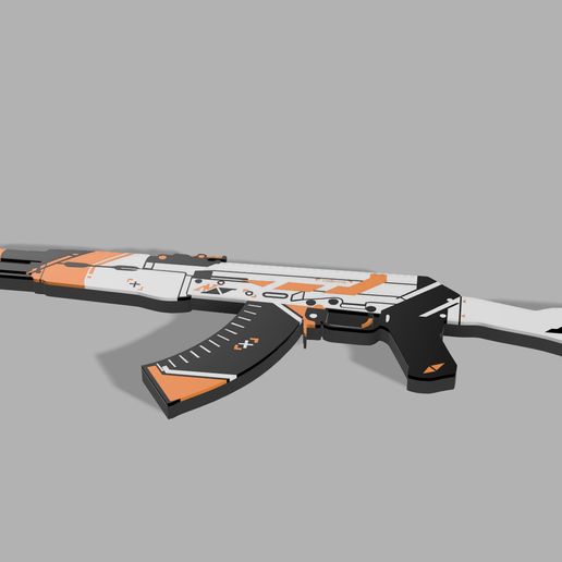 👾 CS AK-47 asiimov - for bamublab AMS・ 3D File for ・Cults