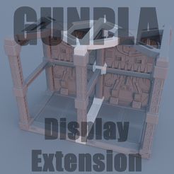 displaycaseextentionthumb.jpg Modular Gunpla Display Hanger Extension Kit
