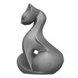 Decorative-Cat-Statue-3D-Print-Model-02.jpg Dekorative Katze Statue 3D-Druck Modell