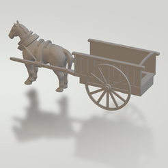Carro-Valenciano.png STL file TARTANA OR VALENCIAN HORSE-DRAWN CARRIAGE・3D printing model to download