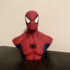 Datei: Die Büste von Spiderman im digitalen STL-Format