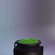 xx7.jpg Witch’s Cauldron with Removable Bubbling Potion – Smooth & Aged Versions – Halloween Miniature STL