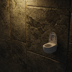 render1-r.png STL file Toilet Clock・3D printing idea to download