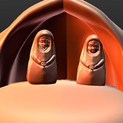 creche.jpg Файл STL Complete Christmas crib carved in the style of terracotta・3D-печатный дизайн для загрузки