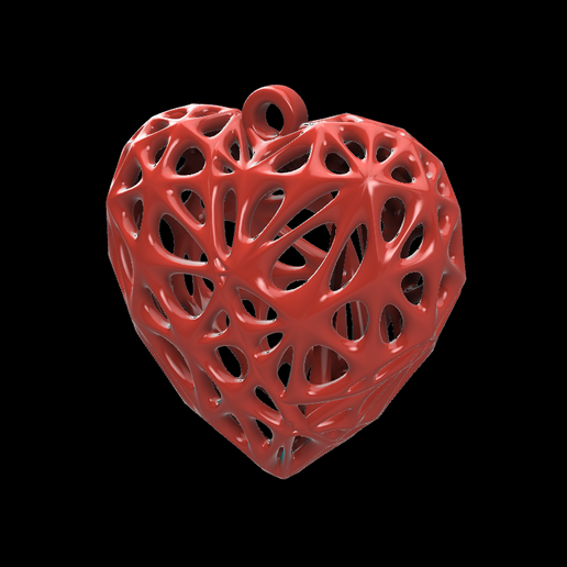 Broken heart earring 3D model