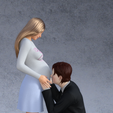 preggo.png Pregnant woman with man