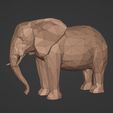 I3.jpg Polygonal Elephant Statue