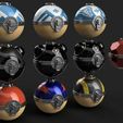 Hisuian-Poke-Balls-Full-Render.jpg Pokemon - Assorted Hisuian Poke Ball Set - 10 Models