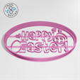 Happy2.png Happy Easter - Cookie Cutter - Fondant