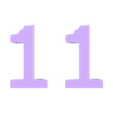 11.stl TERMINAL Font Numbers (01-30)