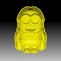 MinionKevin-VACUUM-PIECE.jpg STL file MINION BATH BOMB MOLD・Design to download and 3D print