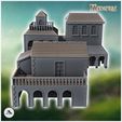 4.jpg Set of three Venetian houses with large columned awnings (2) - Medieval Gothic Feudal Old Archaic Saga 28mm 15mm RPG