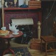 Miniature-Early-1900-Room-5.jpg MINIATURE Classic CHAIR | Witch's Room Miniature Furniture Collection