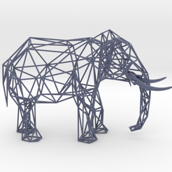 wireelephant.jpg 3D-Datei Wire Elephant・Design für 3D-Drucker zum herunterladen