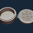 2.png V-Carved Round Jewelry Box 2 - Files for CNC and 3D Printer (Svg, Dxf, Eps, Ai, Pdf, STL)