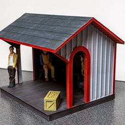 269673803_2992050951109751_8450092458427126359_n.jpg STL file G Scale (1:24) Western Maryland Waiting Shelter・3D printable design to download