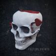 AirBrush_20230125174503.jpg STL file Killed By Cupid, Valentine's Day, Skull bowl by Pretzel Prints・Model to download and 3D print
