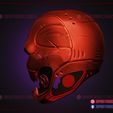 RedHood_Titans_Battle_Damage_Cracked_Helmet_3d_print_model_06.jpg Red Hood Damage Helmet - Jason Todd Red Hood Helmet