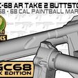 FGC-68 AR TAKE 2 BUTTSTOCK FGC6S - 68 CAL PAINTBALL MARKER my : NTANGL FGC-6: FGC-9 MKII AR buffer tube thread in model replica for the MKI and MKII model