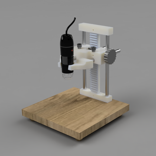Free STL file USB Microscope stand very rigid, two axis・3D printing