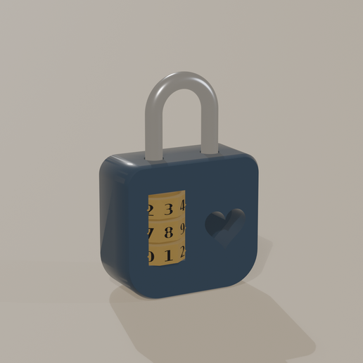 Combination Padlock Fidget – Working 3-Dial Lock with Clicky Dials & Resettable Code | No Supports