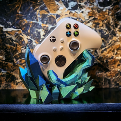 PhotoRoom-20230715_155547.png STL-Datei Diamond Hand - Kristall Xbox Controller-Halter・Modell zum Herunterladen und 3D-Drucken