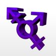 s7-2.jpg Straw Topper - Transgender sign, 3d printer, stl file. 3d print file - straw buddy, gender roles. Digital downloads - strawtopper