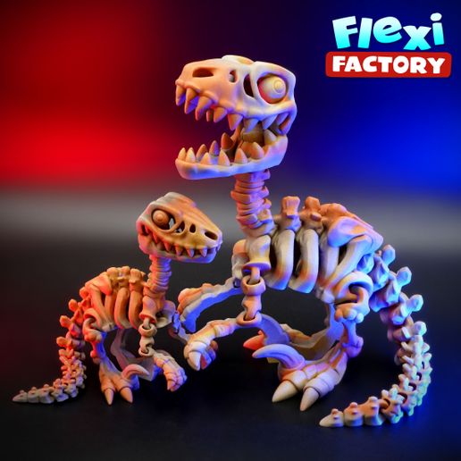 Dan-Sopala-Flexi-Factory-Velociraptor_01.jpg Flexi Factory Skeleton Raptor Dinosaur (Velociraptor)