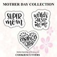 Slide3.jpg Set of 3 Mothers Day Cookie Cutters 10CM / 3 Set 10 CM Mothers Day Cookie Cutters