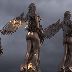 untitled.323.png OBJ file Aphrodite Angel form 6・Design to download and 3D print, aramar