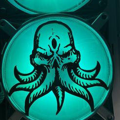 IMG_5114.jpeg STL file Cthulhu RGB Fan Cover 120mm・3D printing model to download